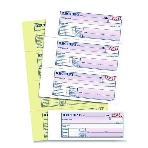 Image of Adams® DC1182 Money/Rent Receipt Book, Two-Part Carbonless, 7.13 x 2.75, 200 Forms Total