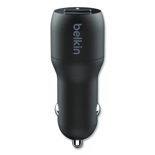 Image of Belkin® CCB004BT1MBK-B5 BOOST CHARGE Dual Car Charger with PPS, USB-A/USB-C, Black