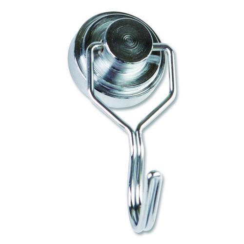 Image of Teacher Created Resources TCR20787 Magnetic Classroom Hooks, 5.25" Long Hook, 3.75" Diameter Base, Silver, 2/Pack