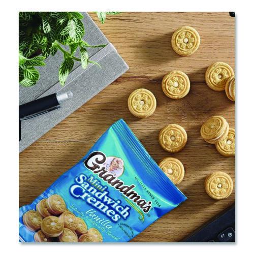 Image of Grandma's® FRI45096 Mini Vanilla Creme Sandwich Cookies, 2.12 oz Packet, 60/Carton