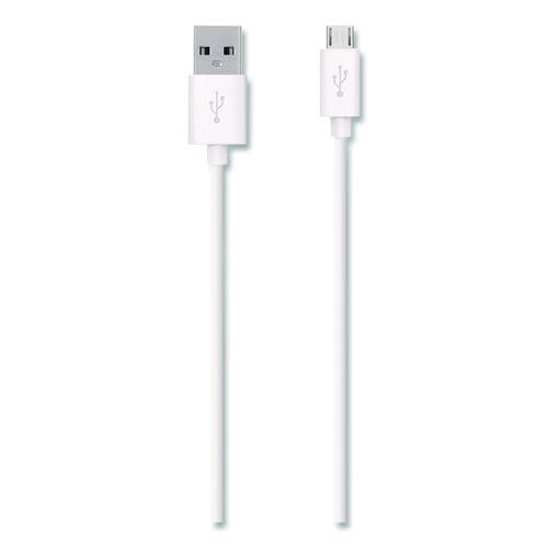 Image of Belkin® F2CU012BT04-WHT MIXIT Micro USB ChargeSync Cable, 4 ft, White
