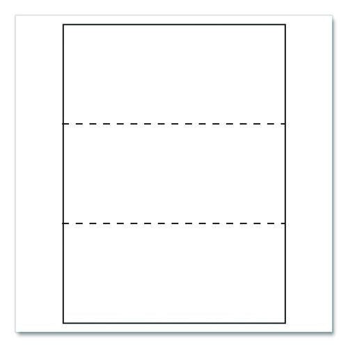 Image of Lettermark 851332CT Custom Cut-Sheet Copy Paper, 92 Bright, Micro-Perf Every 3.66", 20 lb Bond, 8.5 x 11, White, 500 Sheets/Ream, 5 Reams/Carton