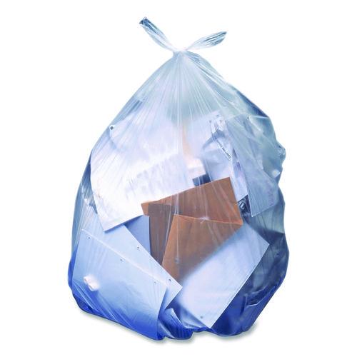 Image of Heritage Linear Low-Density Can Liners, 30 gal, 1.1 mil, 36" x 30", Clear, Flat Pack, 250/Carton