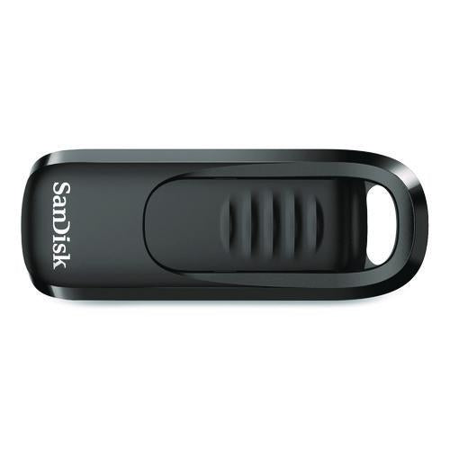 Image of SanDisk® SDCZ480256GA46 Ultra Slider USB 3.2 Type C Flash Drive, 256 GB, Black