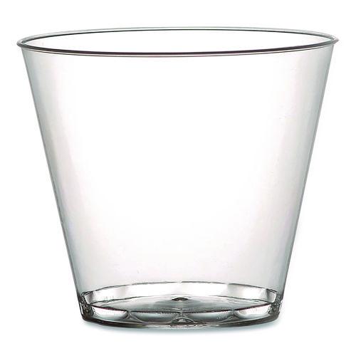 Image of Savvi Serve 405 Plastic Tumblers, Squat, 5 oz, Clear, 20 Bag, 25 Bags/Carton