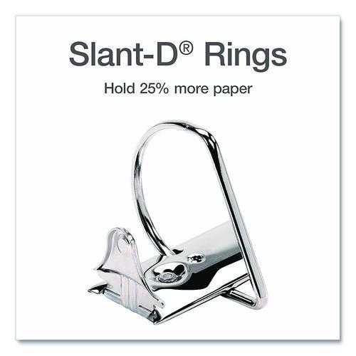 Image of Cardinal® 26310 XtraLife ClearVue Non-Stick Slant-D Ring Binder, 3 Rings, 1.5" Capacity, 11 x 8.5, White