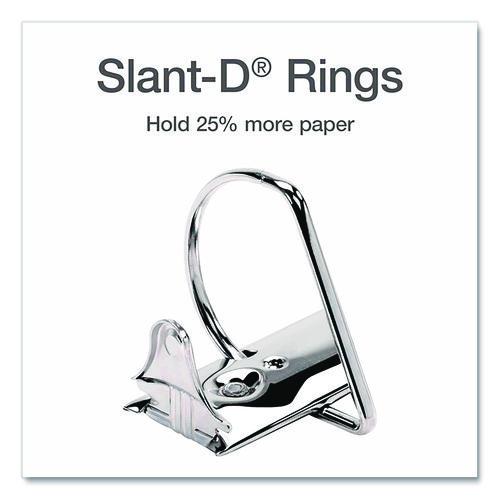 Image of Cardinal® 26320 XtraLife ClearVue Non-Stick Slant-D Ring Binder, 3 Rings, 2" Capacity, 11 x 8.5, White