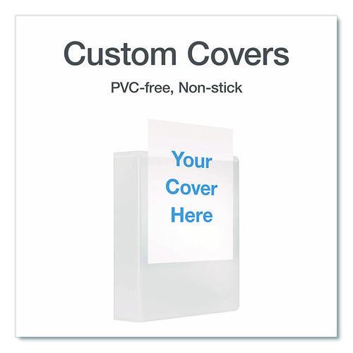 Image of Cardinal® 26320 XtraLife ClearVue Non-Stick Slant-D Ring Binder, 3 Rings, 2" Capacity, 11 x 8.5, White