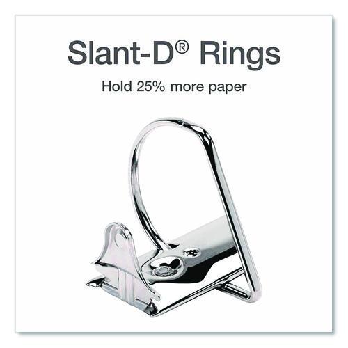 Image of Cardinal® 26330 XtraLife ClearVue Non-Stick Slant-D Ring Binder, 3 Rings, 3" Capacity, 11 x 8.5, White