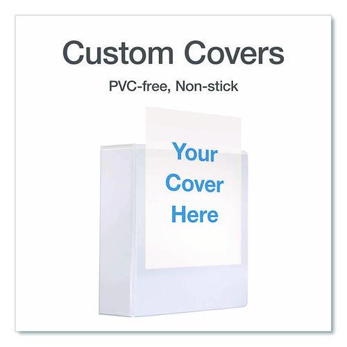Image of Cardinal® 26330 XtraLife ClearVue Non-Stick Slant-D Ring Binder, 3 Rings, 3" Capacity, 11 x 8.5, White