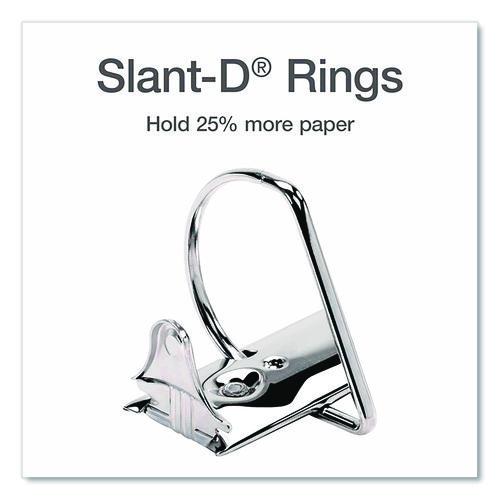 Image of Cardinal® 26350 XtraLife ClearVue Non-Stick Slant-D Ring Binder, 3 Rings, 5" Capacity, 11 x 8.5, White