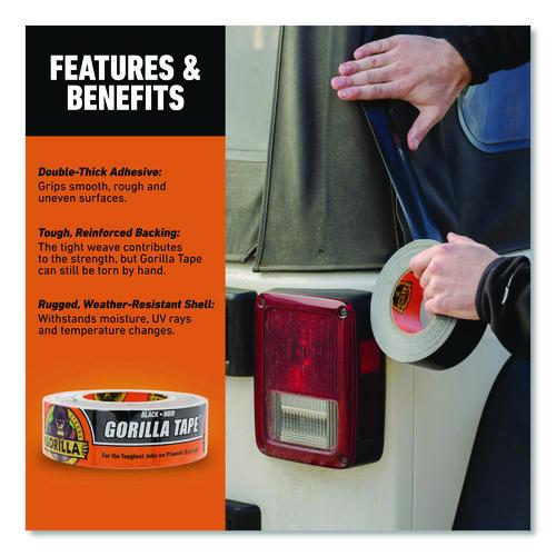 Image of Gorilla® 105629 Gorilla Tape, 3" Core, 1.88" X 30 Yds, Black