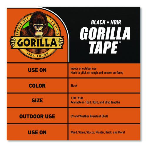 Image of Gorilla® 105629 Gorilla Tape, 3" Core, 1.88" X 30 Yds, Black