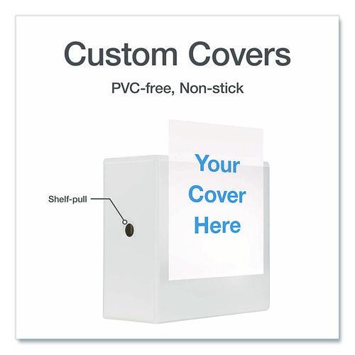 Image of Cardinal® 26360 XtraLife ClearVue Non-Stick Slant-D Ring Binder, 3 Rings, 6" Capacity, 11 x 8.5, White