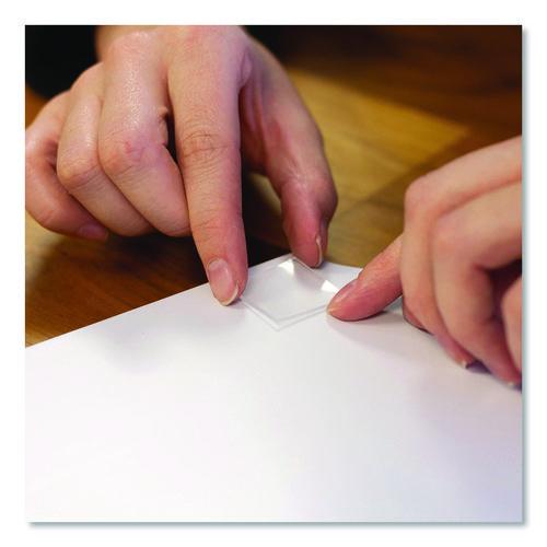 Image of Gorilla® 6067202 Tough and Clear Double-Sided Mounting Tape Squares, Permanent, Holds Up to 0.58 lb, 1" x 1", Clear, 24/Pack