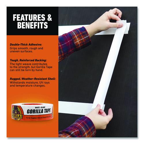 Image of Gorilla® 6025001 Gorilla Tape, 3" Core, 1.88" x 30 yds, White