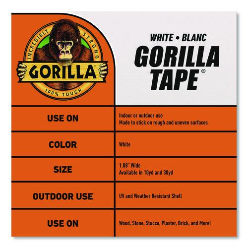 Image of Gorilla® 6025001 Gorilla Tape, 3" Core, 1.88" x 30 yds, White