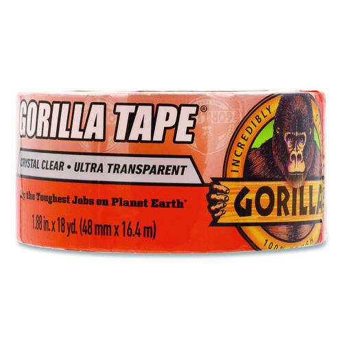 Image of Gorilla® 6060002 Crystal Clear Tape, 3" Core, 1.88" x 18 yds