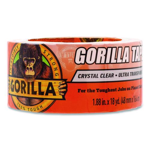 Image of Gorilla® 6060002 Crystal Clear Tape, 3" Core, 1.88" x 18 yds