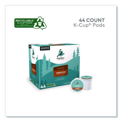 Image of Caribou Coffee® 5000371517 Caribou Blend Coffee K-Cups, 0.4 oz, 44/Box