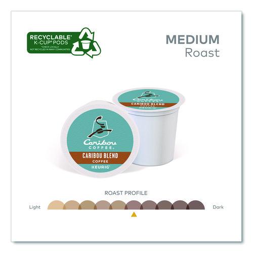 Image of Caribou Coffee® 5000371517 Caribou Blend Coffee K-Cups, 0.4 oz, 44/Box
