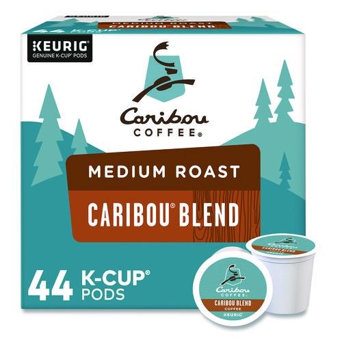 Image of Caribou Coffee® 5000371517 Caribou Blend Coffee K-Cups, 0.4 oz, 44/Box