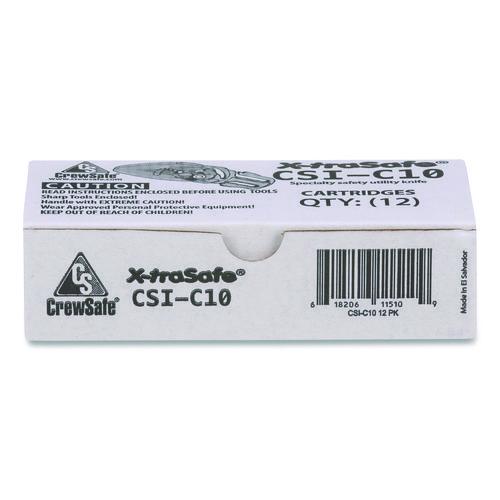 Image of CrewSafe CSI-C10 X-traSafe Blade Cartridges, Yellow, 12/Pack
