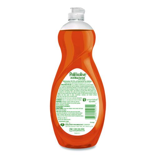 Image of Palmolive® US04274A Ultra Antibacterial Dishwashing Liquid, Orange Scent. 32.5 oz Bottle