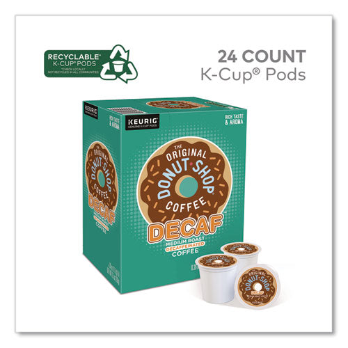 Image of The Original Donut Shop® 5000341140 Decaf Coffee K-Cups, 0.39 oz, 22/Box