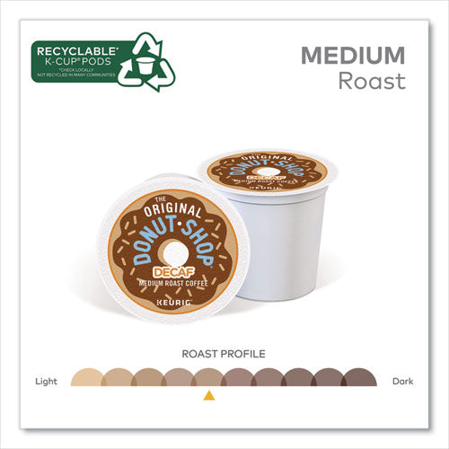 Image of The Original Donut Shop® 5000341140 Decaf Coffee K-Cups, 0.39 oz, 22/Box
