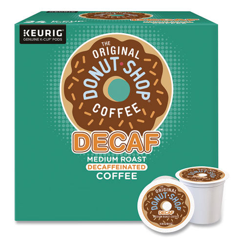 Image of The Original Donut Shop® 5000341140 Decaf Coffee K-Cups, 0.39 oz, 22/Box