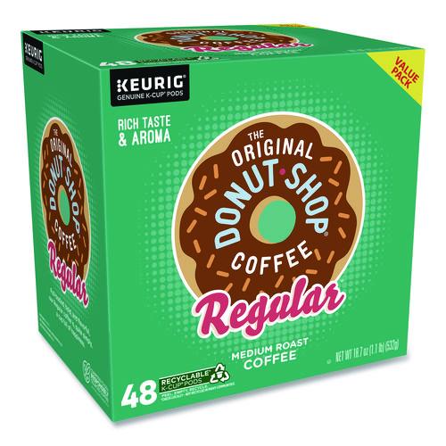 Image of The Original Donut Shop® 5000356558 Donut Shop Coffee K-Cups, Regular, 0.39 oz, 48/Box