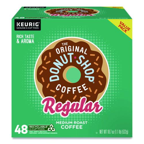 Image of The Original Donut Shop® 5000356558 Donut Shop Coffee K-Cups, Regular, 0.39 oz, 48/Box