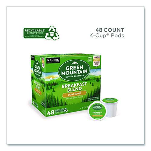 Image of Green Mountain Coffee® 5000378739 Breakfast Blend Coffee K-Cups, 0.31 oz, 48/Box