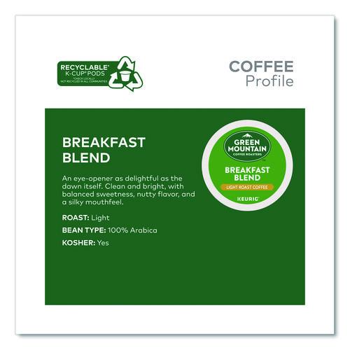 Image of Green Mountain Coffee® 5000378739 Breakfast Blend Coffee K-Cups, 0.31 oz, 48/Box