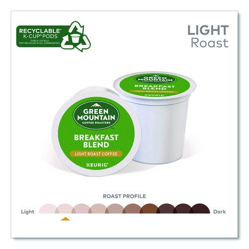 Image of Green Mountain Coffee® 5000378739 Breakfast Blend Coffee K-Cups, 0.31 oz, 48/Box