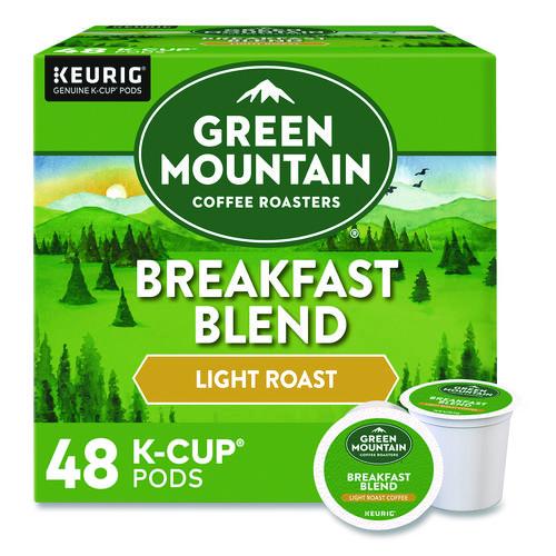 Image of Green Mountain Coffee® 5000378739 Breakfast Blend Coffee K-Cups, 0.31 oz, 48/Box