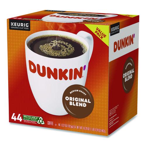 Image of Dunkin'® 5000380570 K-Cup Pods, Original Blend, 0.37 oz, 44/Box