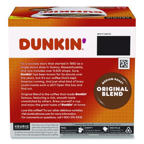 Image of Dunkin'® 5000380570 K-Cup Pods, Original Blend, 0.37 oz, 44/Box