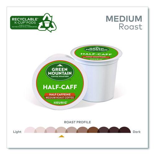 Image of Green Mountain Coffee® 5000355611 Half-Caff Coffee K-Cups, 0.33 oz, 48/Box
