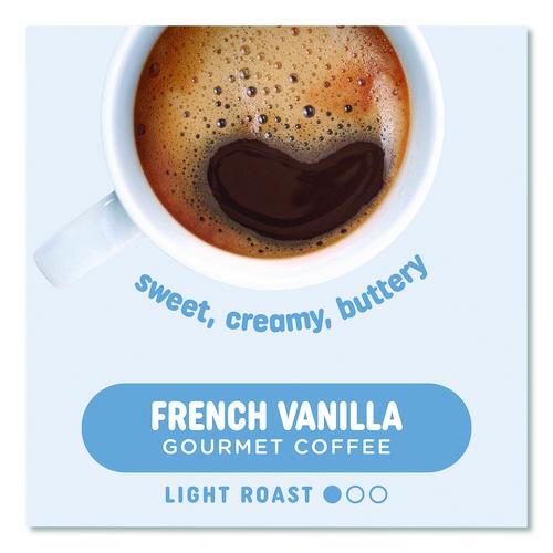 Image of Pick Me Up Provisions 5000382574 French Vanilla Coffee K-Cups, 24/Box