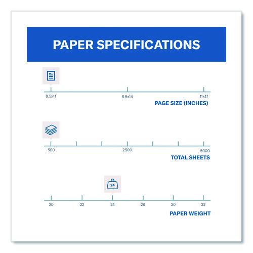 Image of Hammermill® HAM104463 Colors Print Paper, 24 lb Bond Weight, 8.5 x 11, Pink, 500/Ream