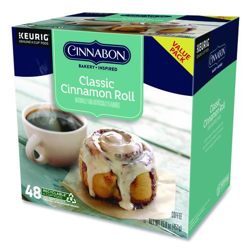 Image of Cinnabon® 5000331016 Classic Cinnamon Roll Coffee K-Cups, 0.33 oz, 48/Box