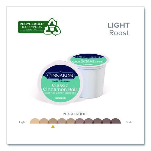 Image of Cinnabon® 5000331016 Classic Cinnamon Roll Coffee K-Cups, 0.33 oz, 48/Box