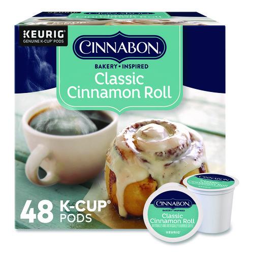 Image of Cinnabon® 5000331016 Classic Cinnamon Roll Coffee K-Cups, 0.33 oz, 48/Box