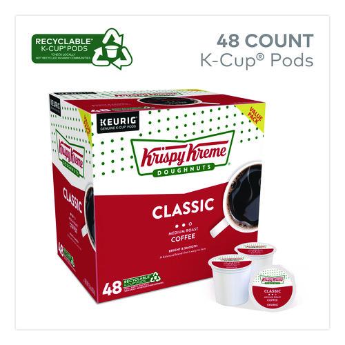 Image of Krispy Kreme Doughnuts® 5000346401 Classic Coffee K-Cups, Medium Roast, 0.33 oz, 48/Box