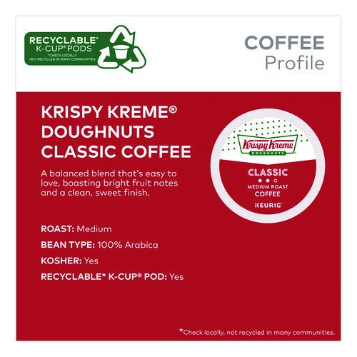Image of Krispy Kreme Doughnuts® 5000346401 Classic Coffee K-Cups, Medium Roast, 0.33 oz, 48/Box