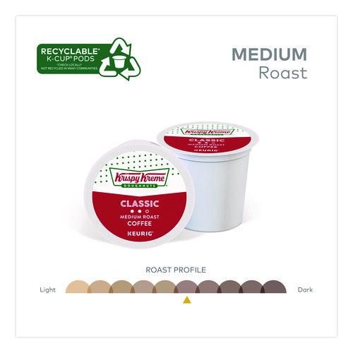 Image of Krispy Kreme Doughnuts® 5000346401 Classic Coffee K-Cups, Medium Roast, 0.33 oz, 48/Box