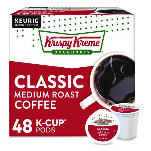 Image of Krispy Kreme Doughnuts® 5000346401 Classic Coffee K-Cups, Medium Roast, 0.33 oz, 48/Box