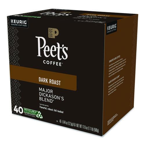 Image of Peet's Coffee & Tea® 5000367923 Major Dickason's Blend K-Cups, 0.44 oz, 40/Box